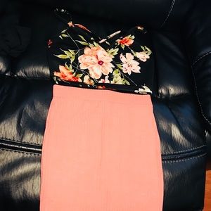 3 pcs of 2 skirts and one crop top
